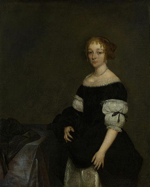 Gerard ter Borch the Younger Portrait of Aletta Pancras (1649-1707). oil painting picture